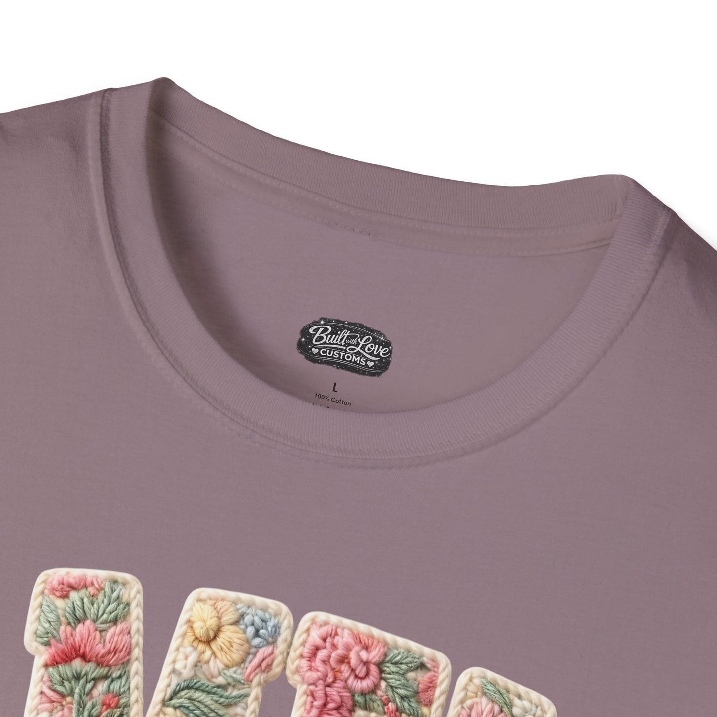 Alien Floral Script T-Shirt — Pink Bow Graphic Tee
