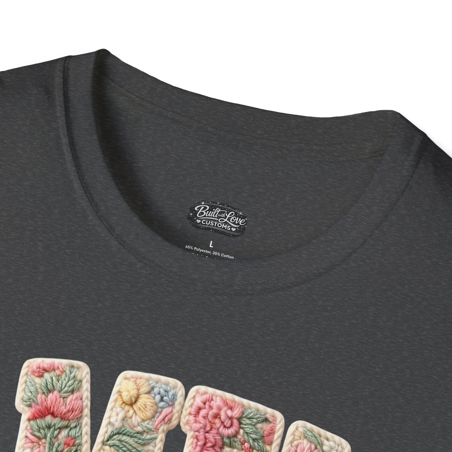 Alien Floral Script T-Shirt — Pink Bow Graphic Tee