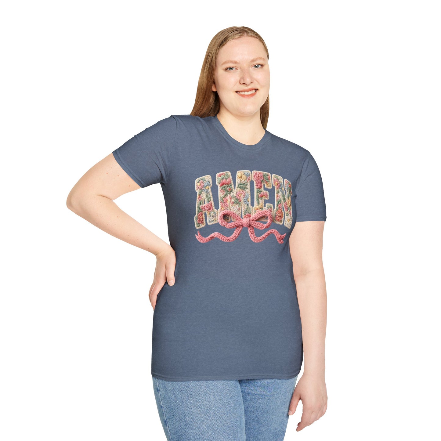 Alien Floral Script T-Shirt — Pink Bow Graphic Tee