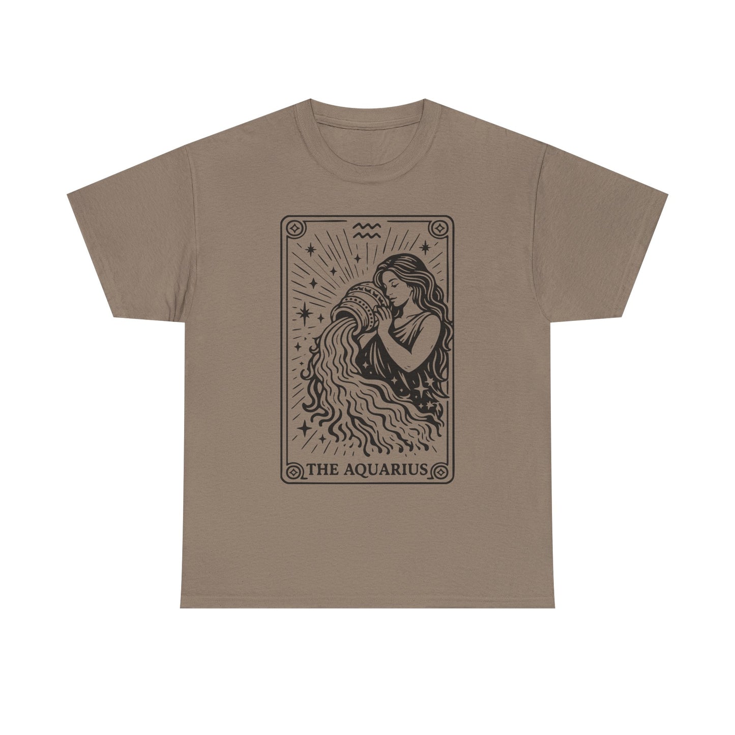 Aquarius Water Bearer tee | Zodiac astrology shirt, The Aquarius tarot design