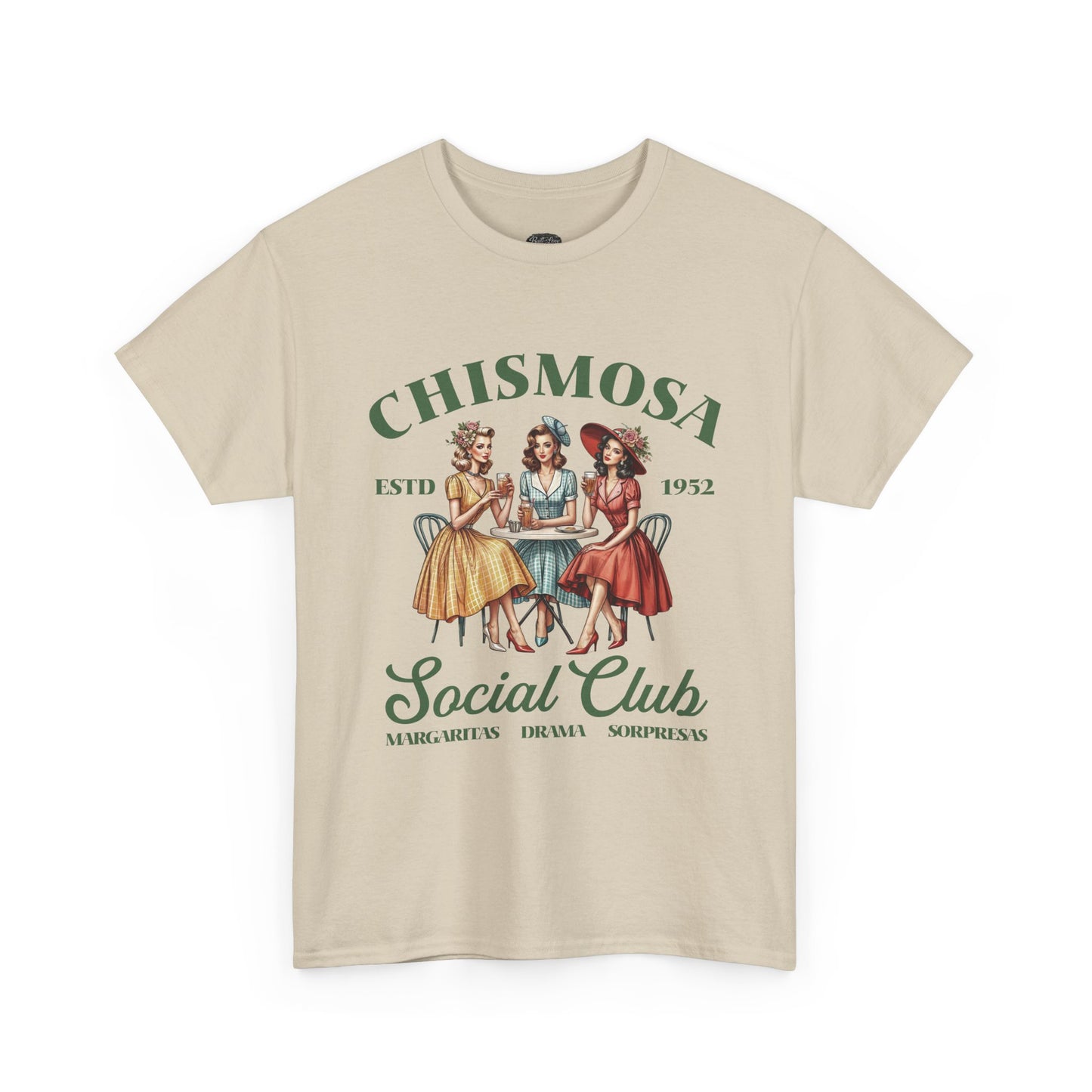 Chismosa Social Club Tee | Vintage Women Gossip Illustration