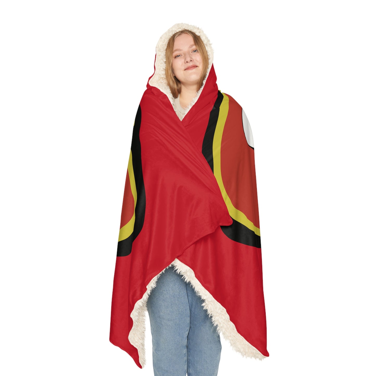 SF Oval Logo Snuggle Blanket | Red Hooded Throw