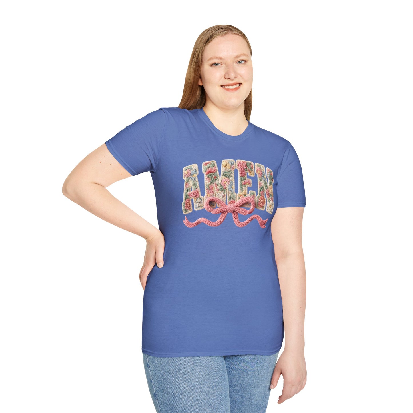 Alien Floral Script T-Shirt — Pink Bow Graphic Tee