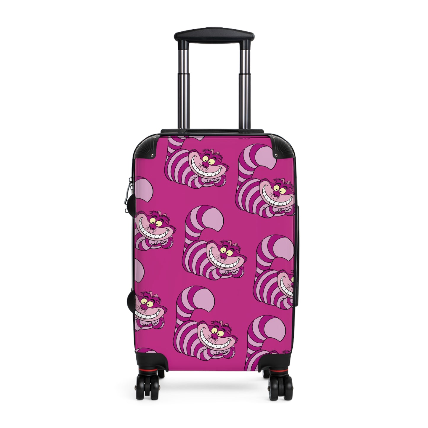 Cheshire Cat Pattern Suitcase | Pink Travel Luggage