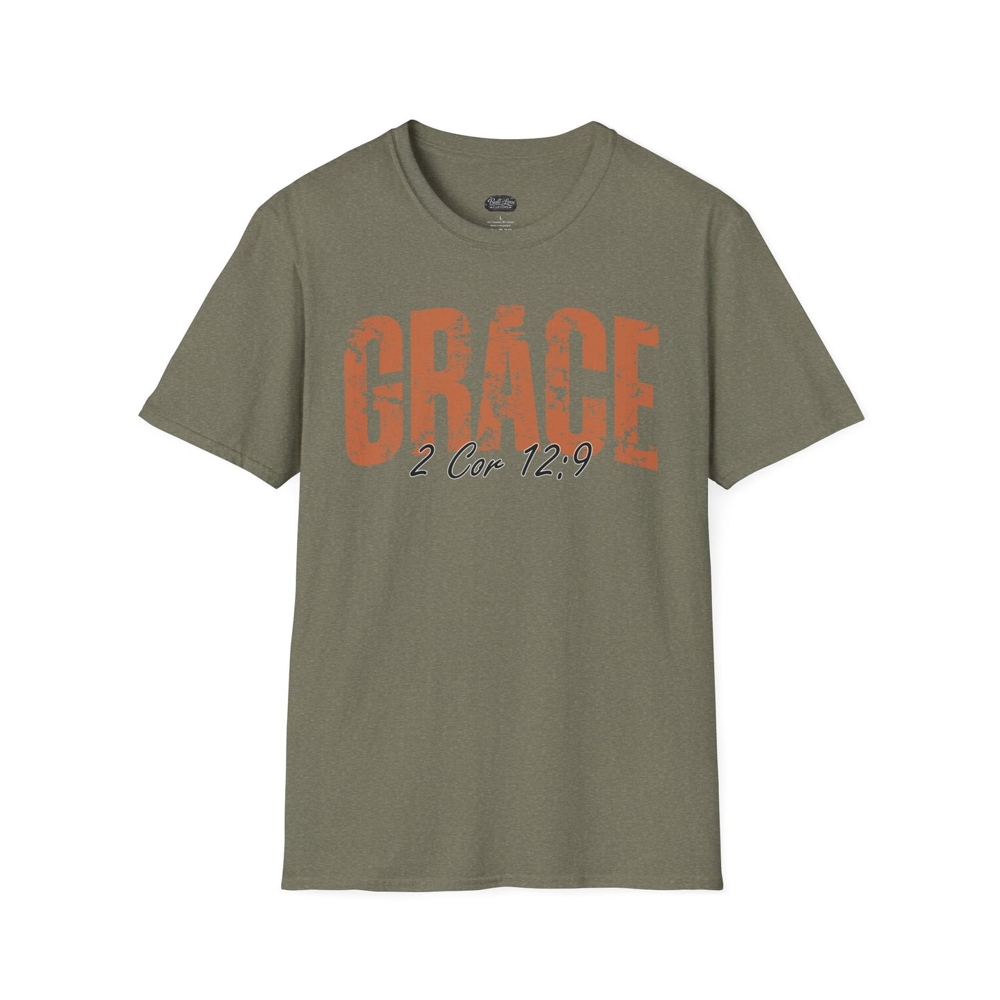 Grace 2 Cor 12:9 T-Shirt | Christian scripture faith tee