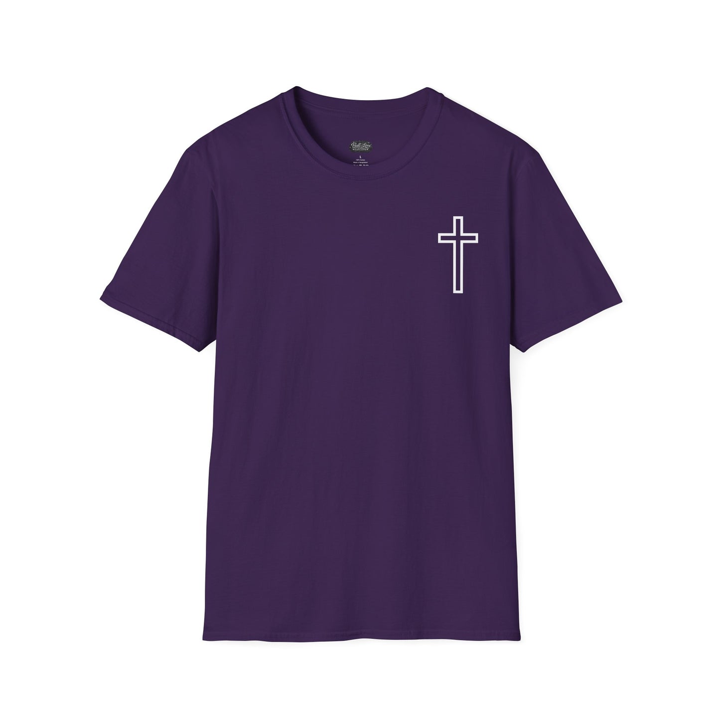 Blessed Through the Storm Christian T-Shirt — Women’s Faith Cross Tee