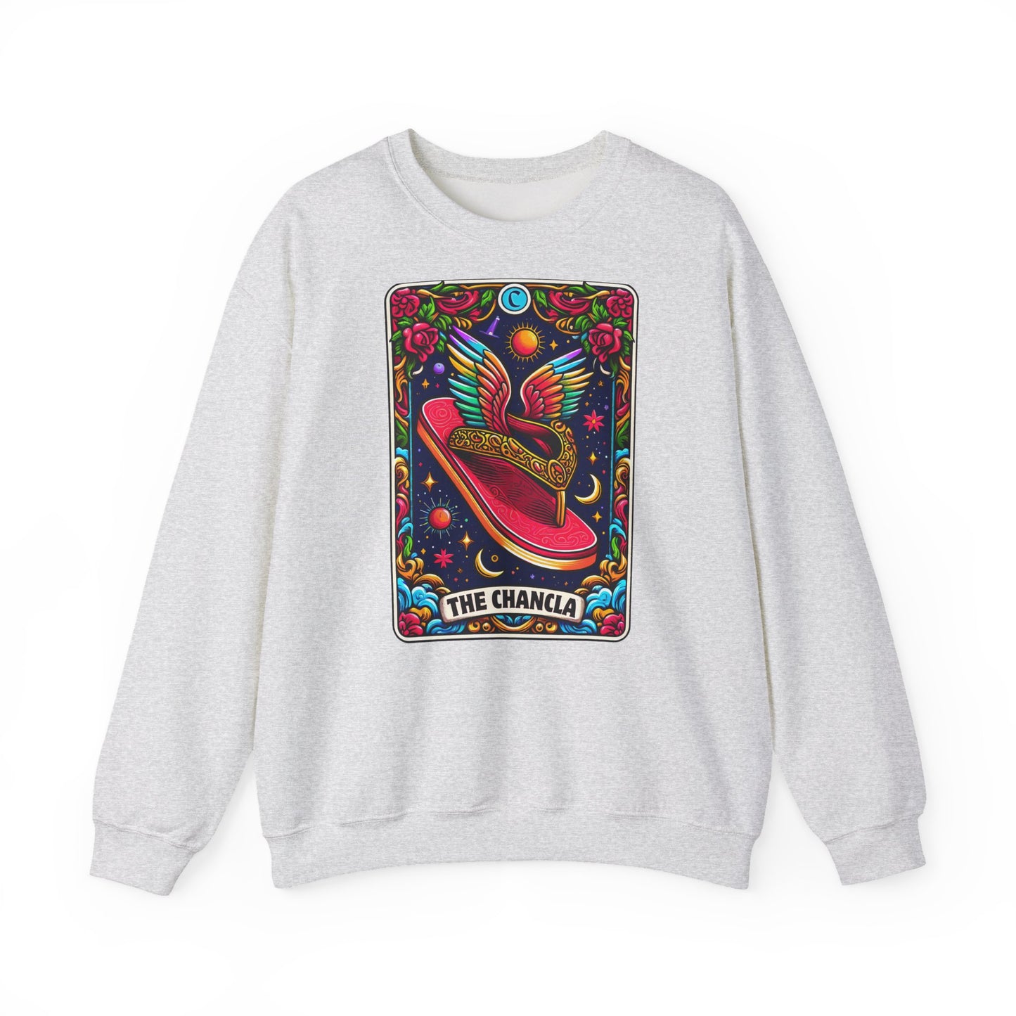 Winged Sombrero Sweatshirt | Lotería Style Mexican Card Art