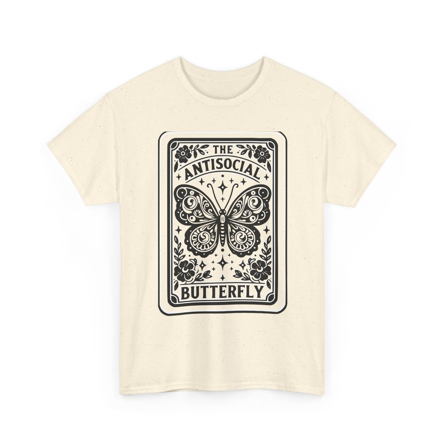 Antisocial Butterfly T-Shirt | Decorative Butterfly Illustration
