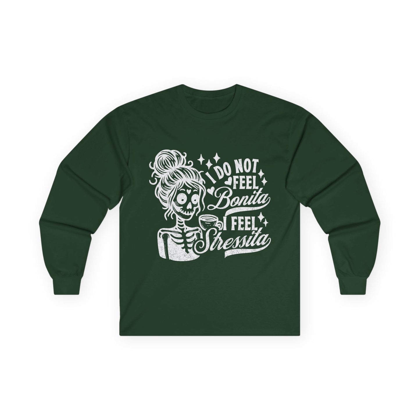 Day of the Dead Skeleton Tee | Long Sleeve Skull Floral Shirt