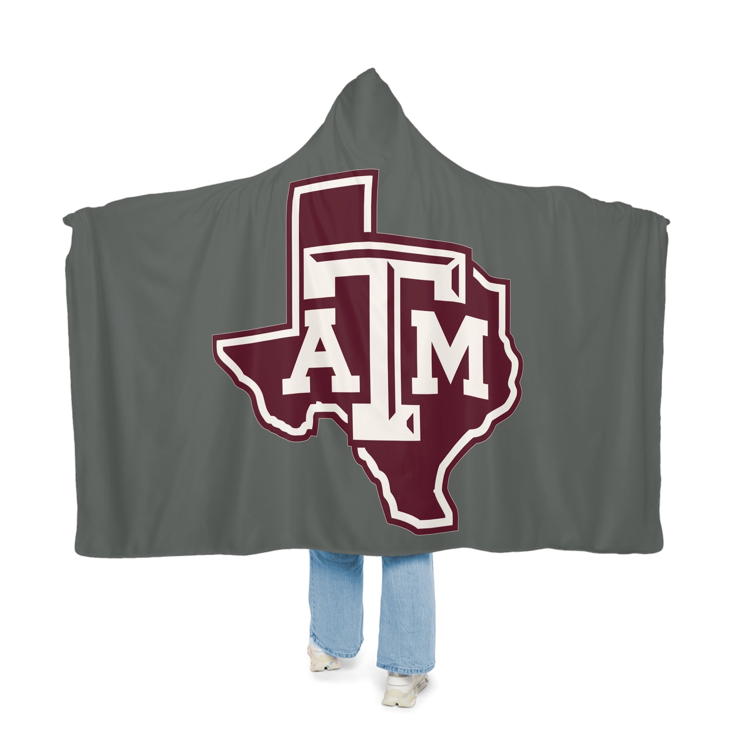 Texas A&M Logo Snuggle Blanket | College Team Hooded Throw
