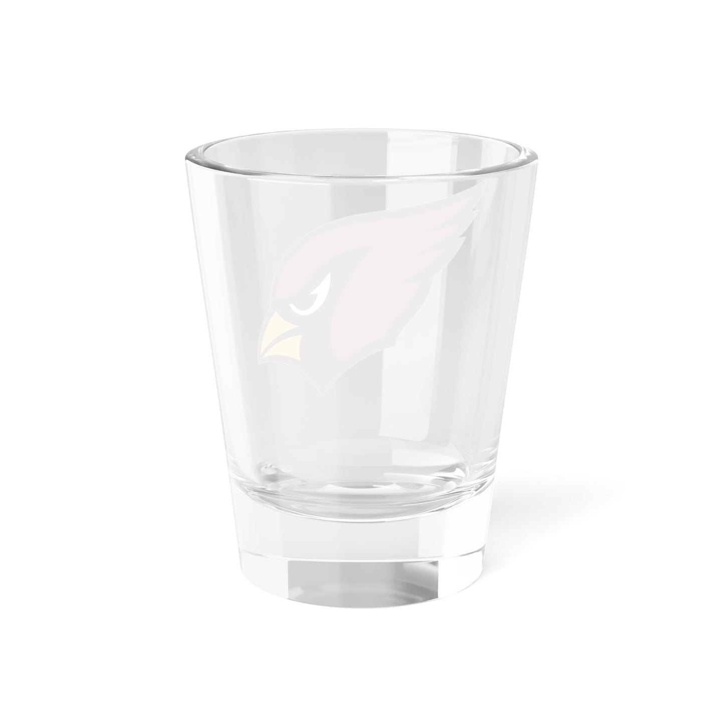 Cardinal Head Shot Glass | 1.5oz Clear Glass