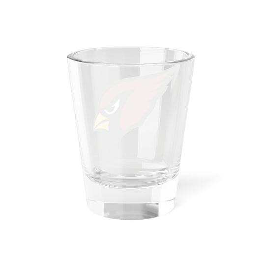 Cardinal Head Shot Glass | 1.5oz Clear Glass