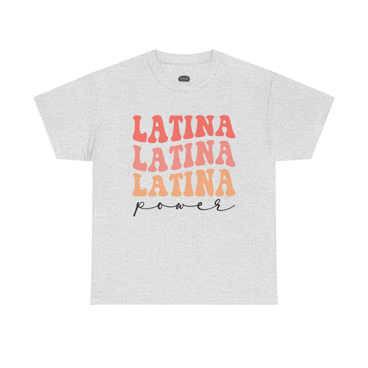 Latina Power tee | Latina Typography Shirt, Retro Script Design