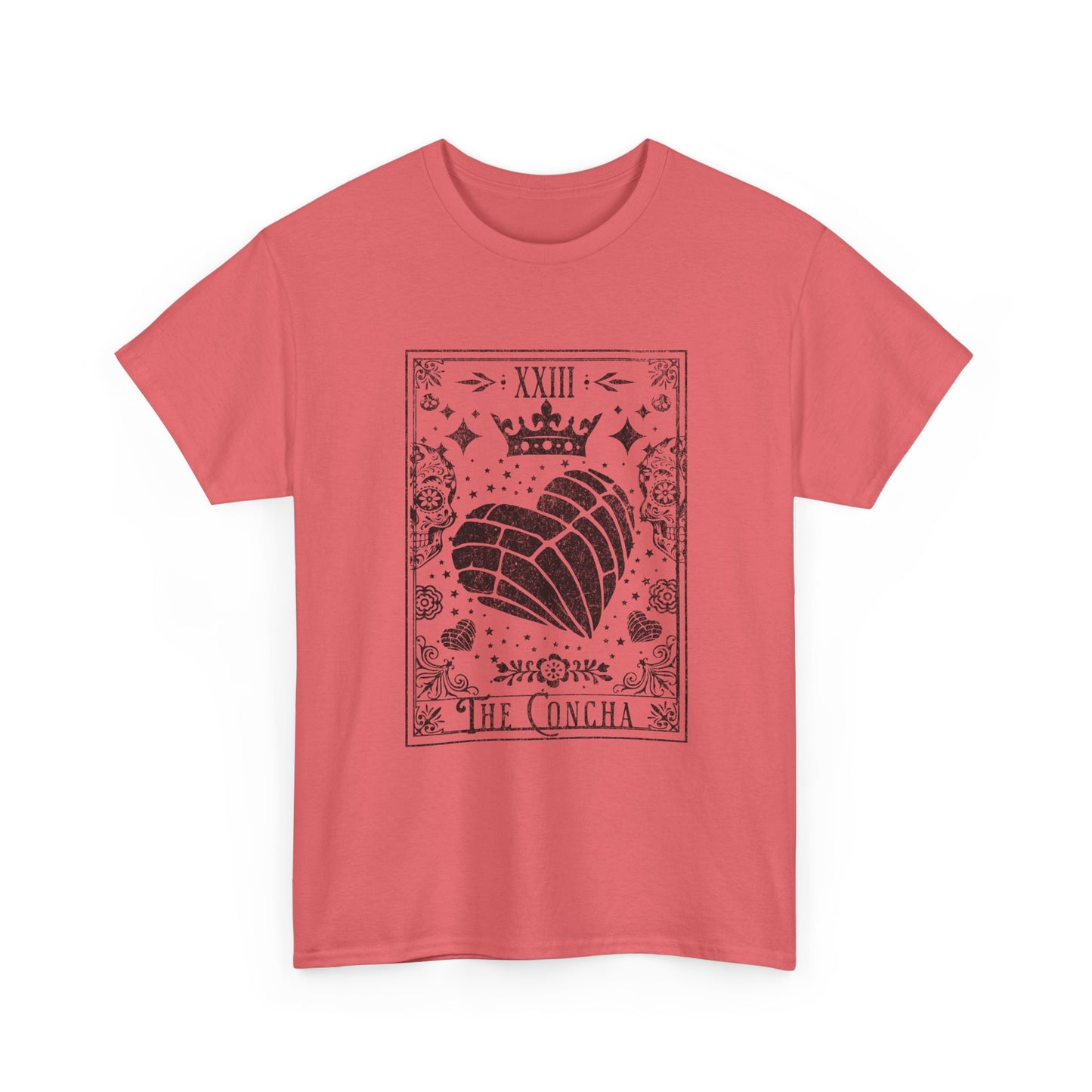 La Concha Tarot Card Tee | Shell Illustration, XIII Symbol, Occult Floral Design