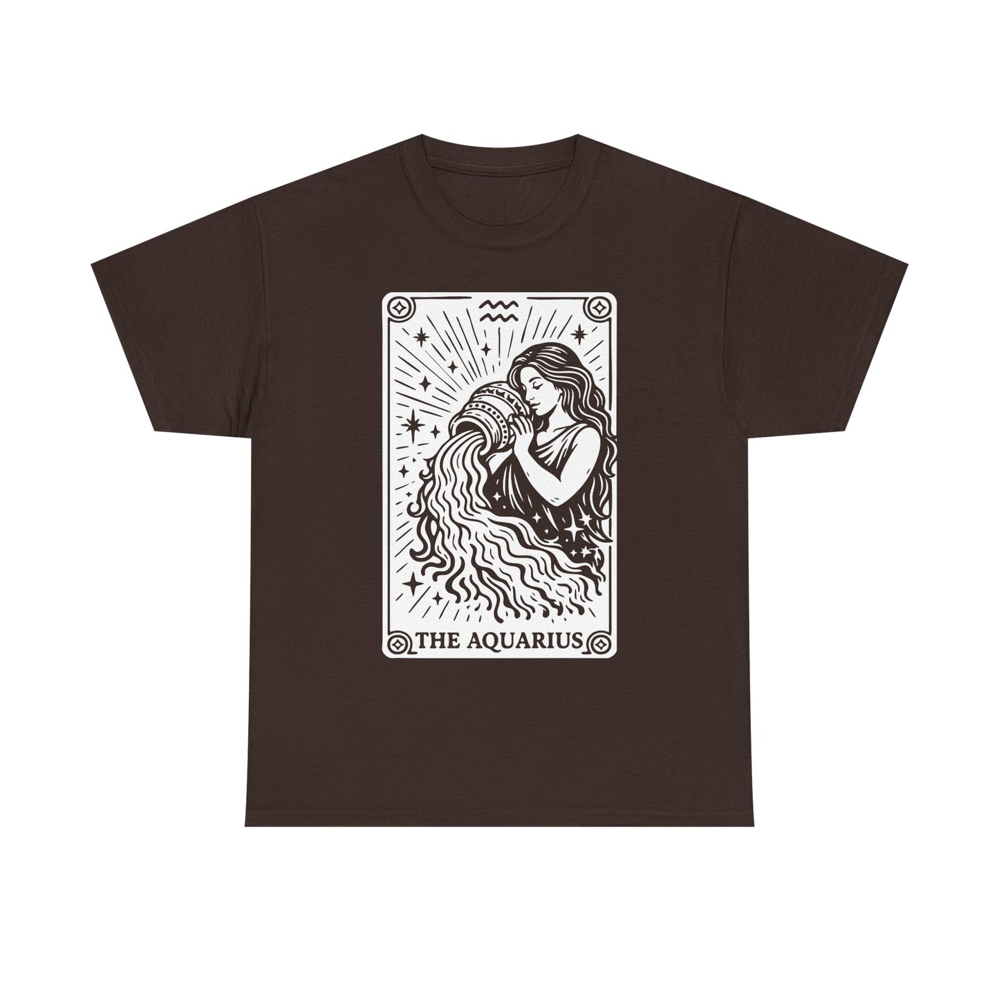 Aquarius Water Bearer tee | Zodiac astrology shirt, The Aquarius tarot design