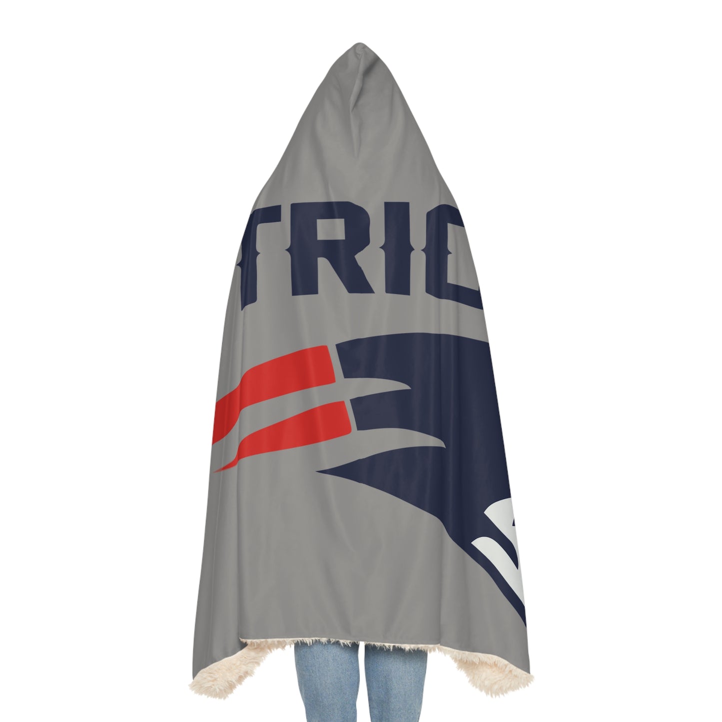 Patriots Logo Snuggle Blanket | Team Football Throw Hooded Blanket