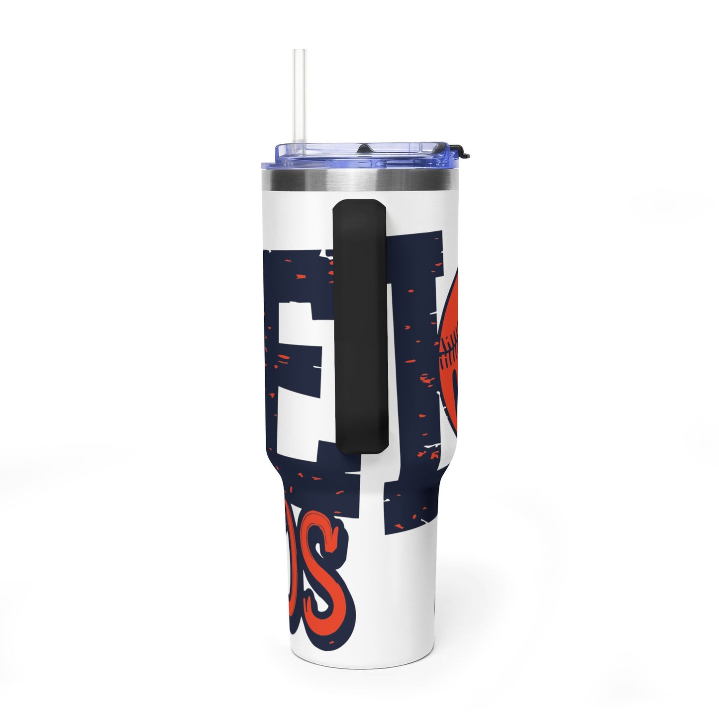 Love Baseball 40oz Tumbler | Softball Heart Baseball Design