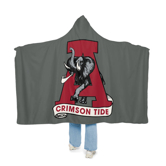 Crimson Tide Elephant Snuggle Blanket | Hooded Fleece Throw