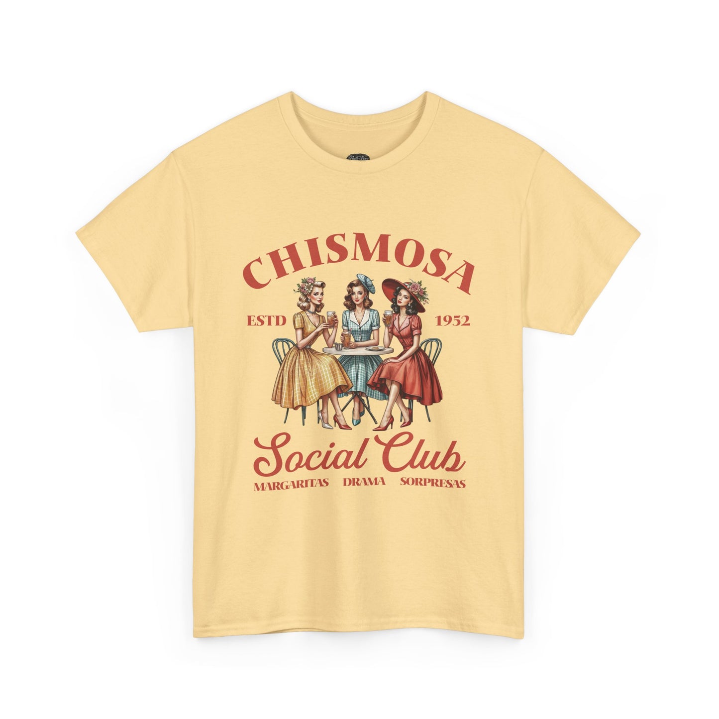 Chismosa Social Club Tee | Retro Ladies Gossip Graphic Shirt