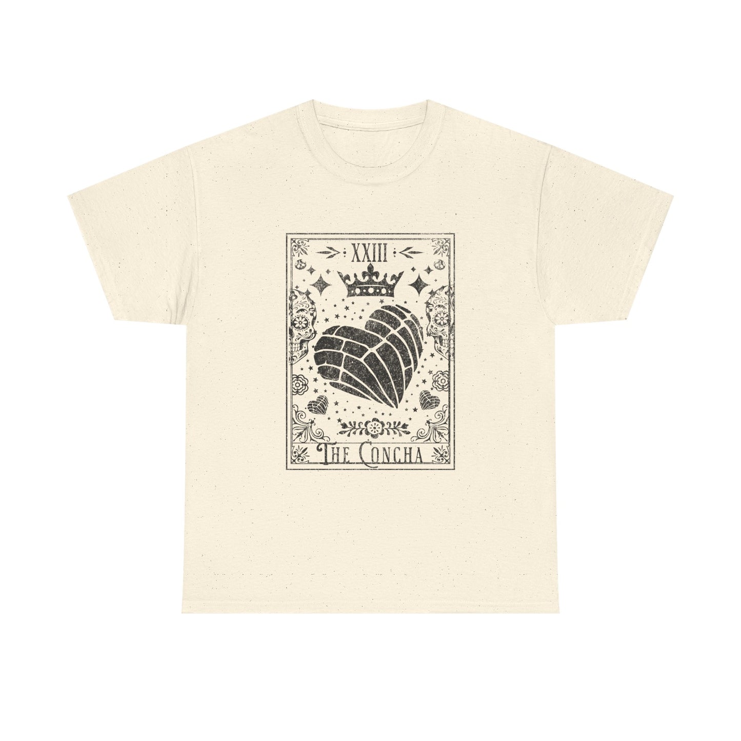 La Concha Tarot Card Tee | Shell Illustration, XIII Symbol, Occult Floral Design