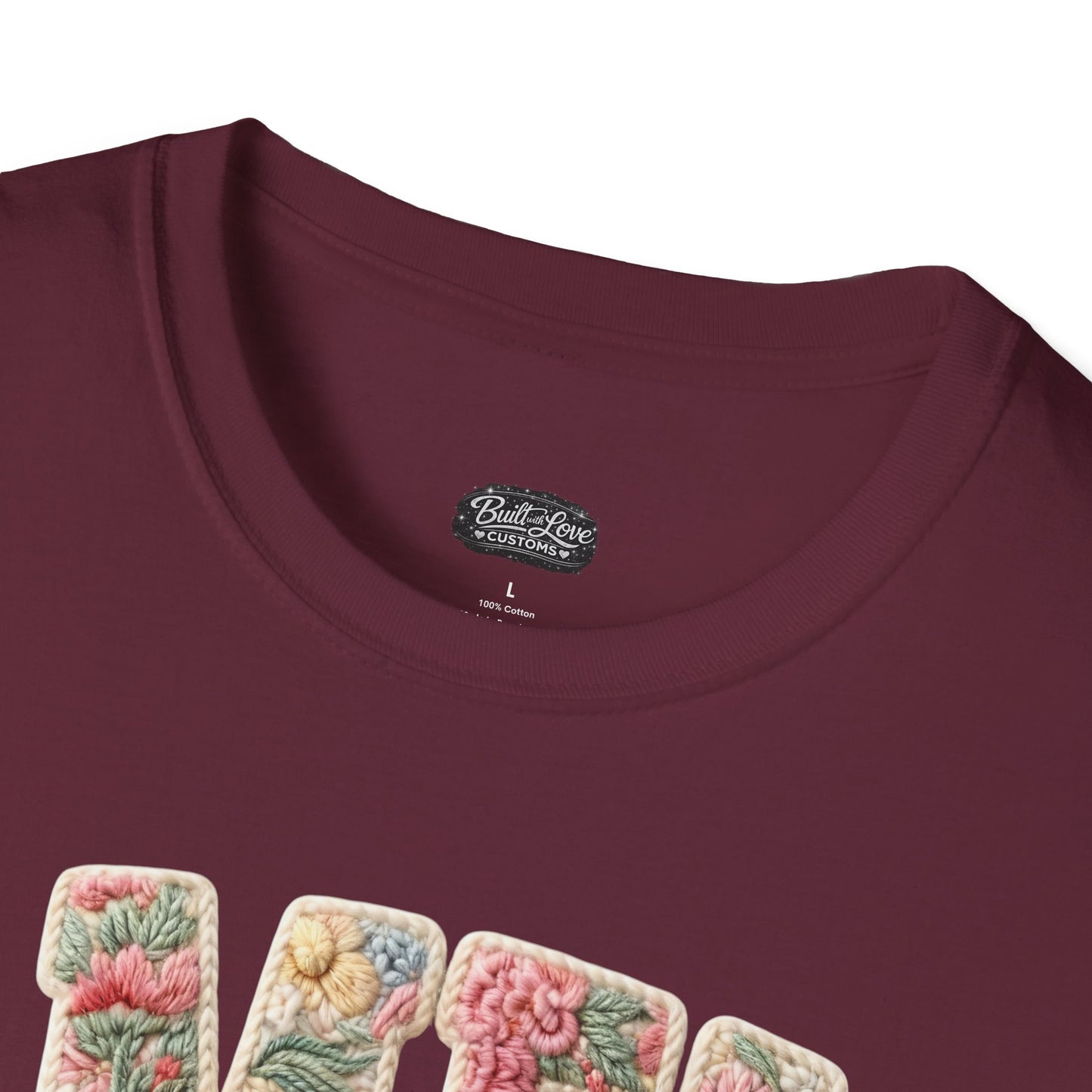 Alien Floral Script T-Shirt — Pink Bow Graphic Tee