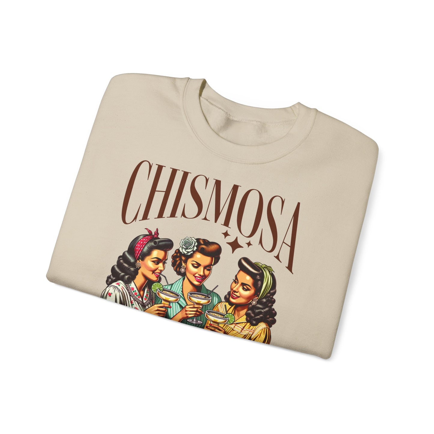 Chismosa Social Club sweatshirt | Retro women drinking cocktails crewneck