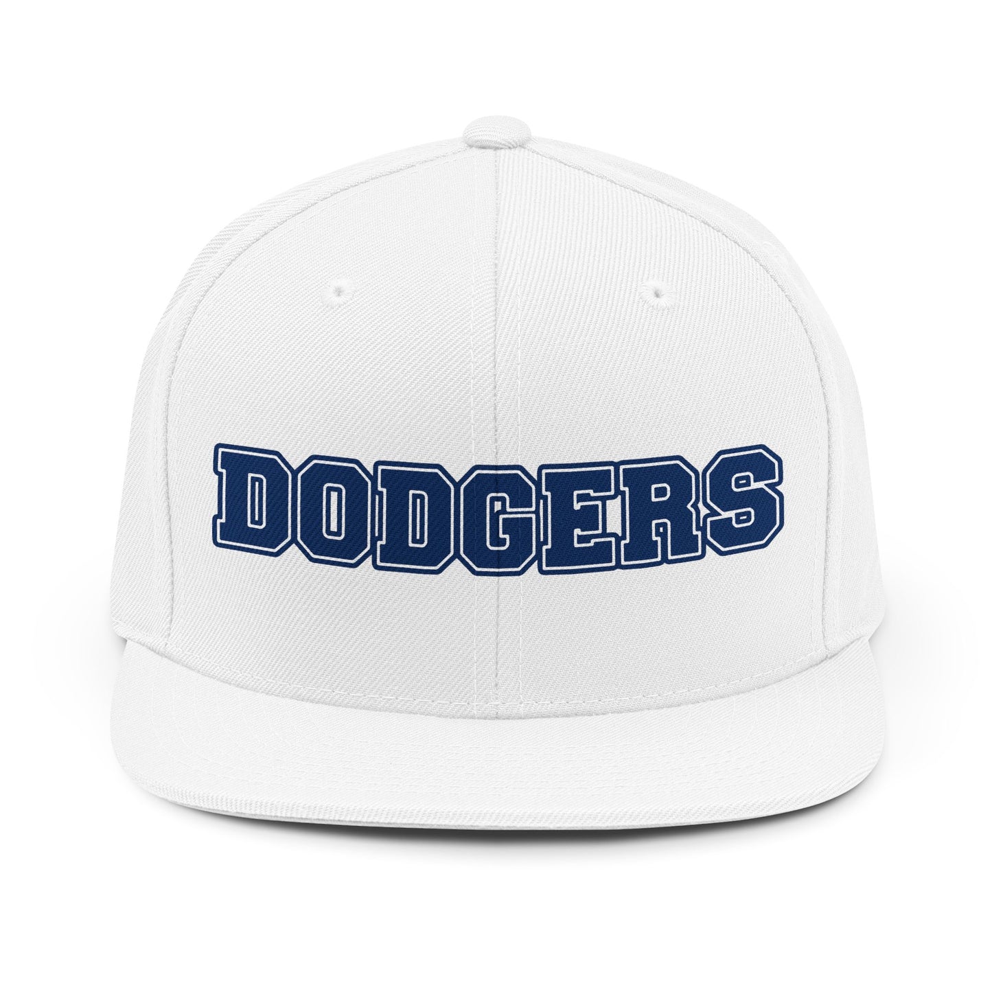 Dodgers Embroidered Snapback Hat | Baseball Team Script Cap