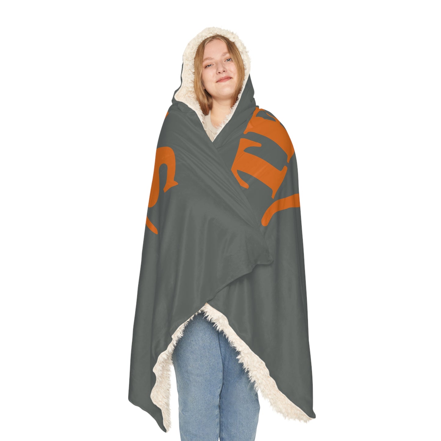 Texas Longhorn Head Snuggle Blanket | Hooded Throw, College Spirit