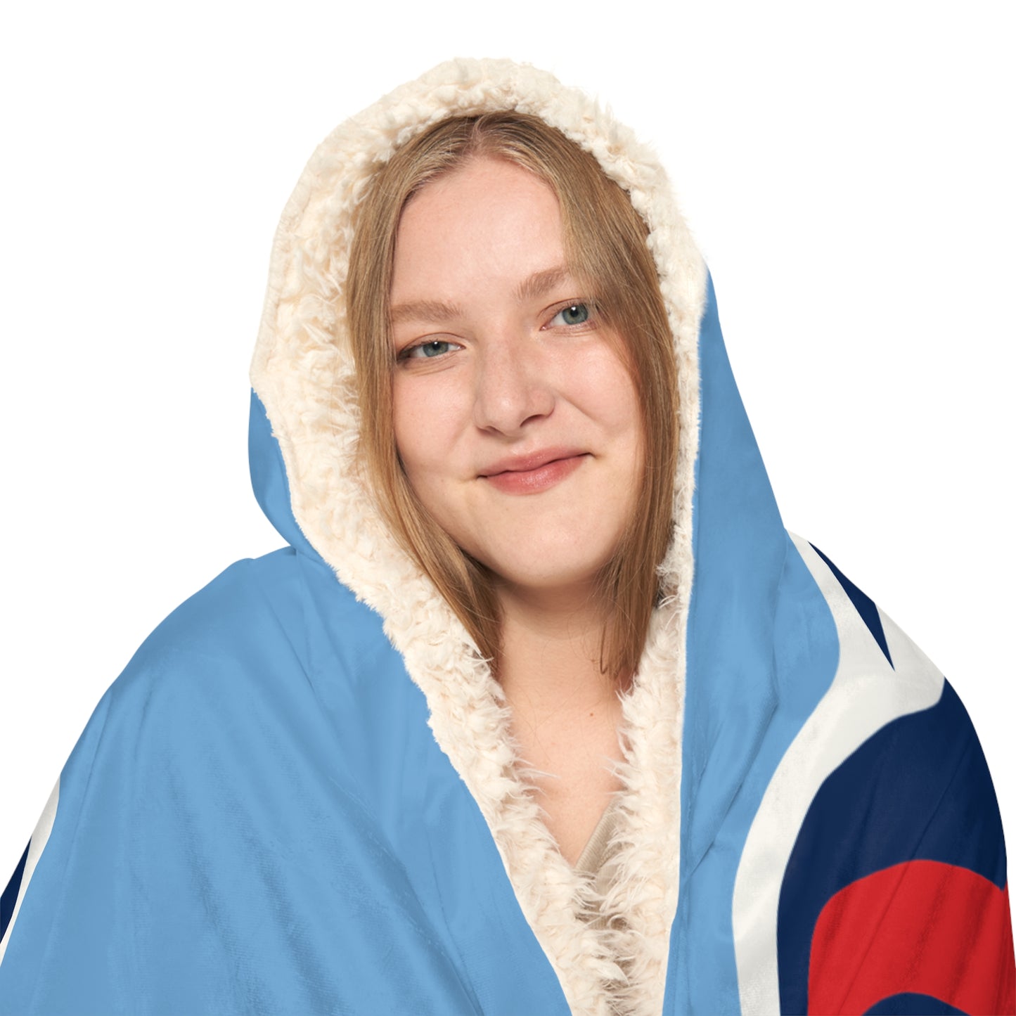 Titans Flame Logo Blanket | Hooded Throw Blanket, Blue Team Design