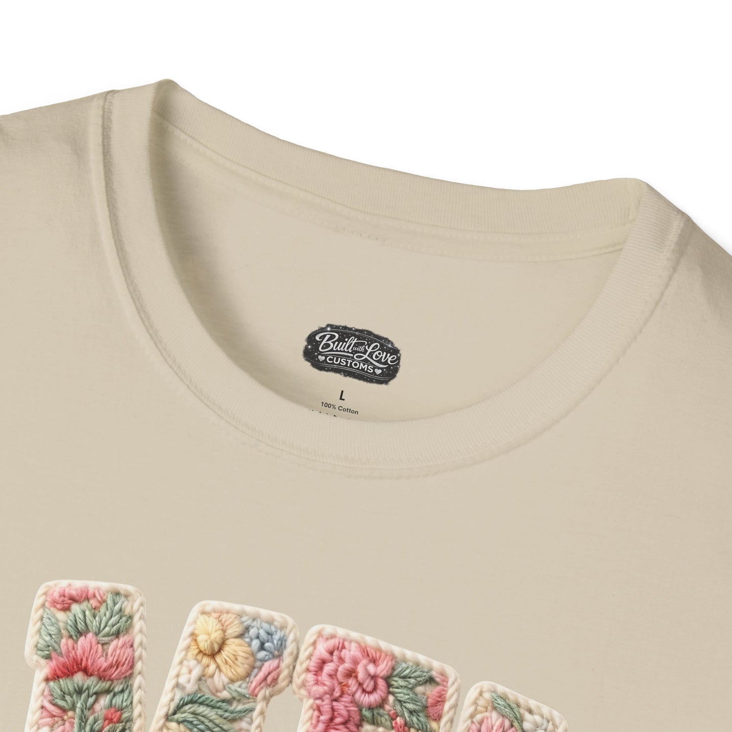 Alien Floral Script T-Shirt — Pink Bow Graphic Tee