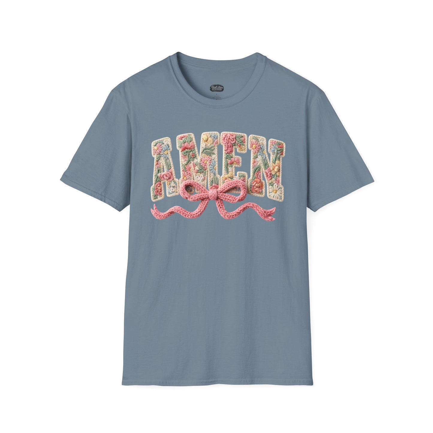 Alien Floral Script T-Shirt — Pink Bow Graphic Tee