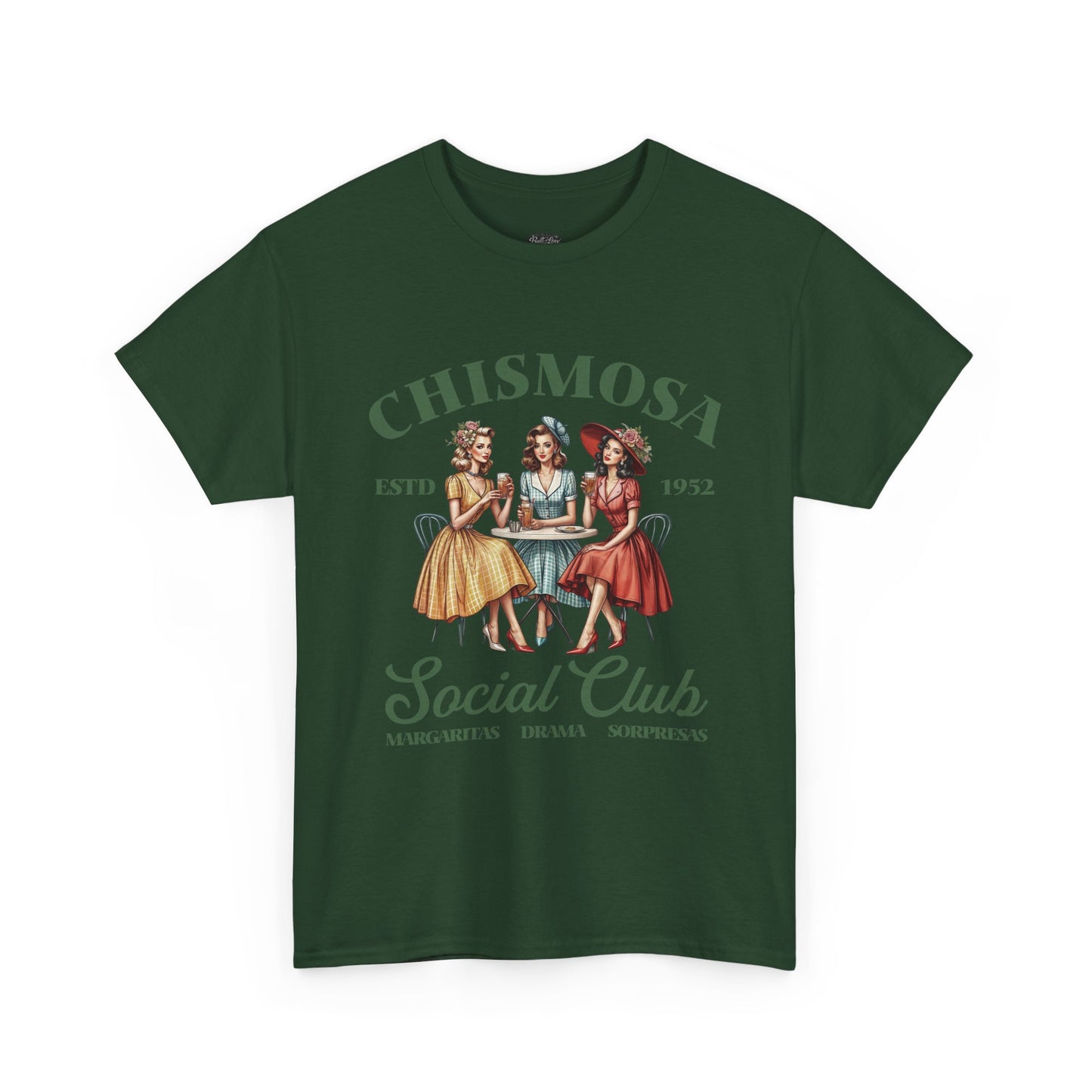 Chismosa Social Club Tee | Vintage Women Gossip Illustration