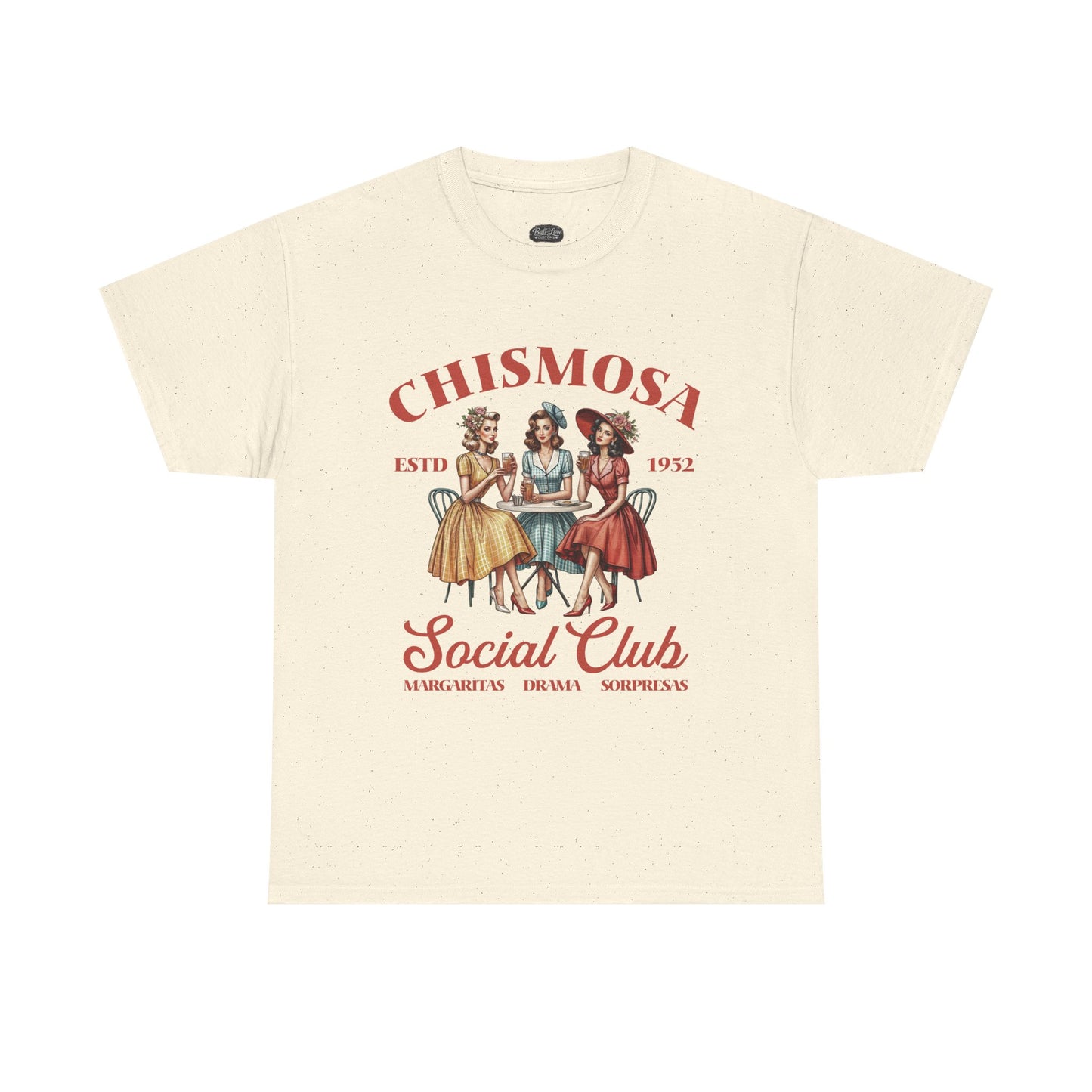 Chismosa Social Club Tee | Retro Ladies Gossip Graphic Shirt