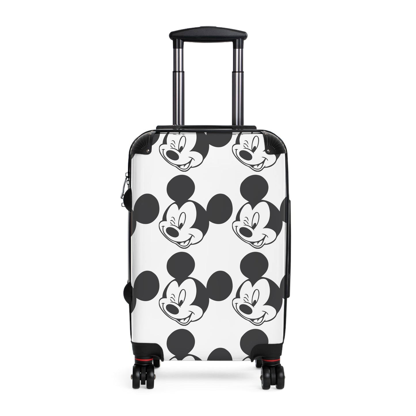 Retro Mickey Mouse Pattern Suitcase | Cartoon Travel Luggage