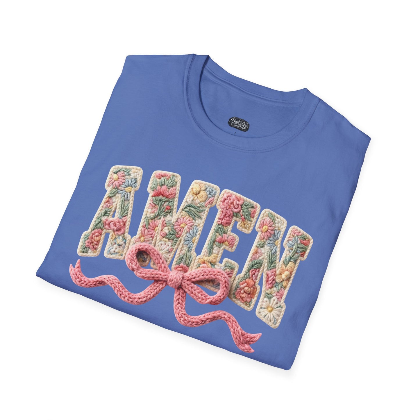 Alien Floral Script T-Shirt — Pink Bow Graphic Tee
