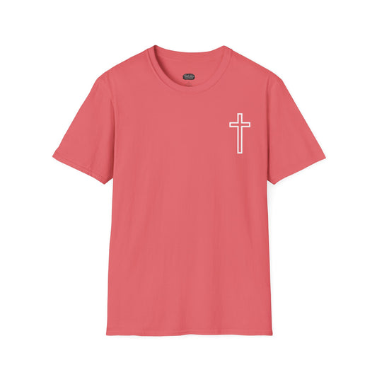 Blessed Through the Storm Christian T-Shirt — Women’s Faith Cross Tee