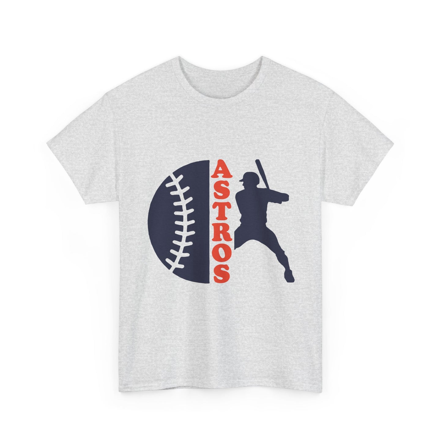 Astros Baseball Batter Tee | Baseball Silhouette, Team Script