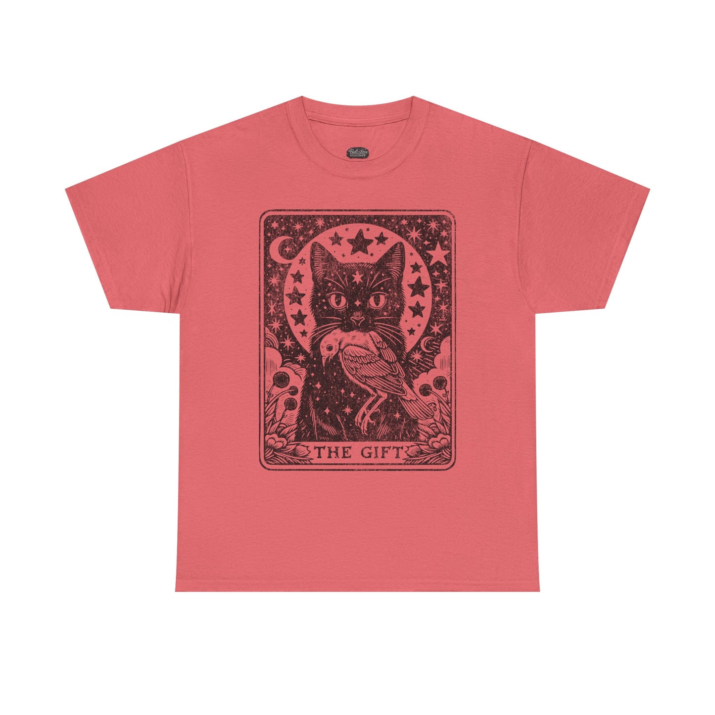 Tarot Cat with Bird T-Shirt | The Gift tarot card illustration