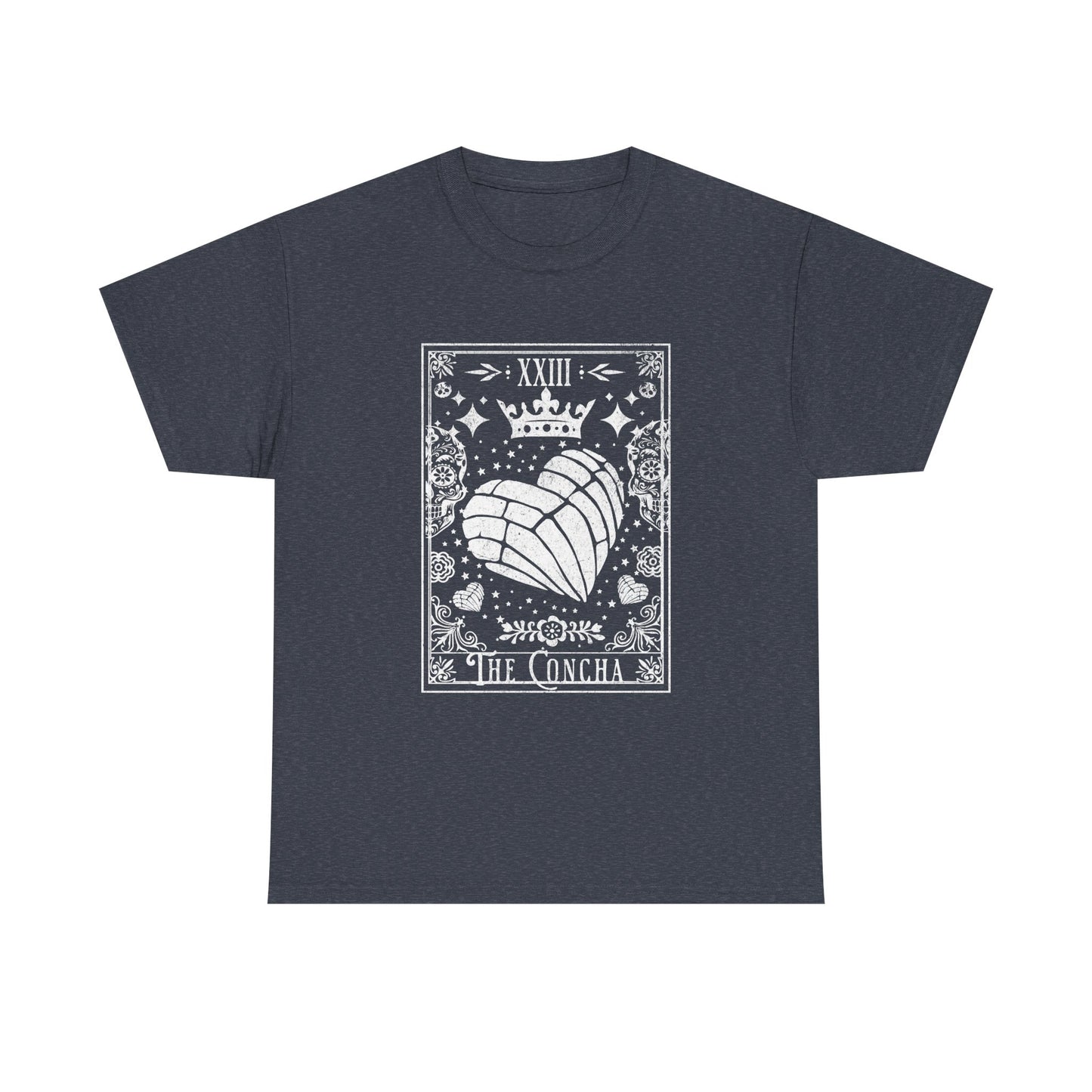 La Concha Tarot Card Tee | Shell Illustration, XIII Symbol, Occult Floral Design