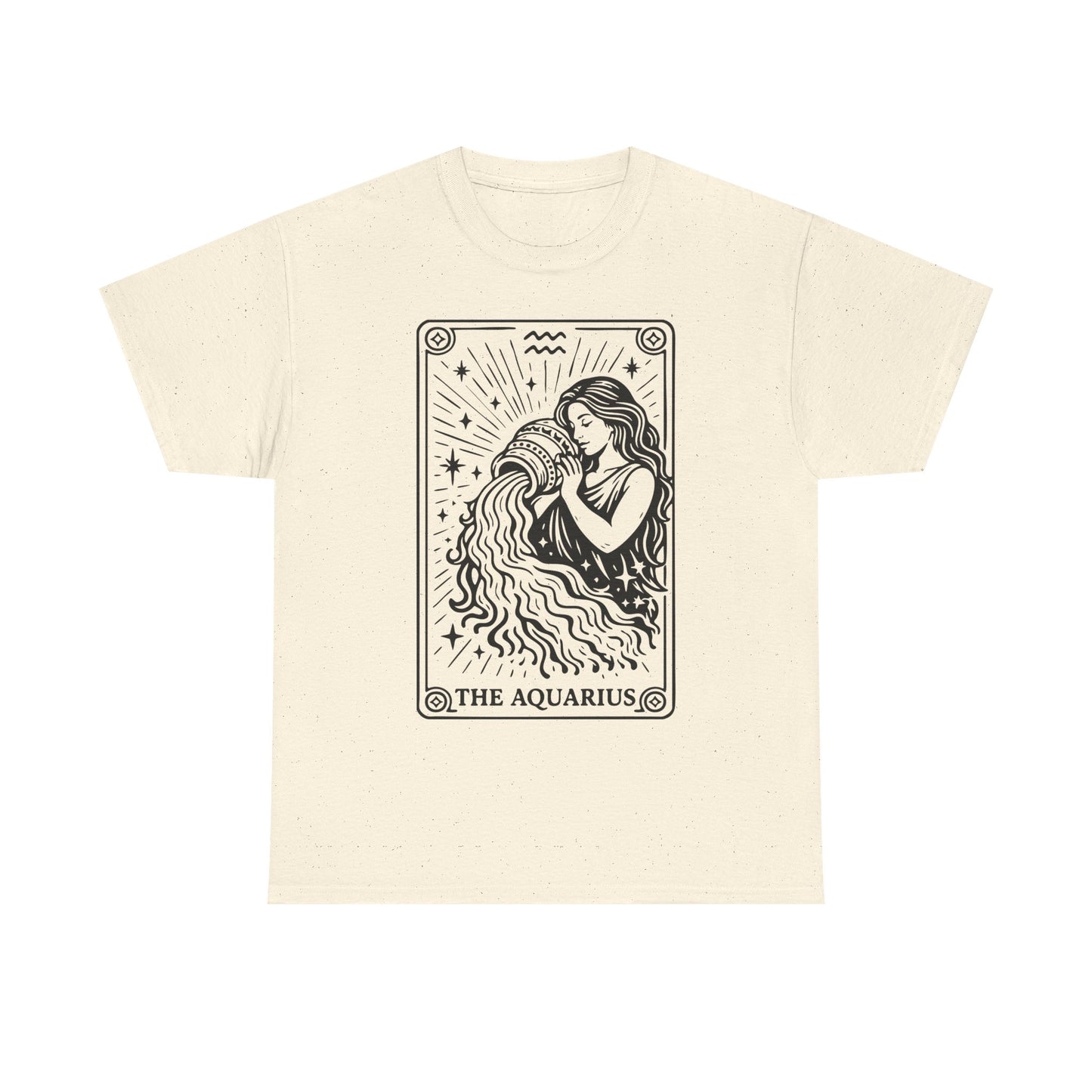 Aquarius Water Bearer tee | Zodiac astrology shirt, The Aquarius tarot design