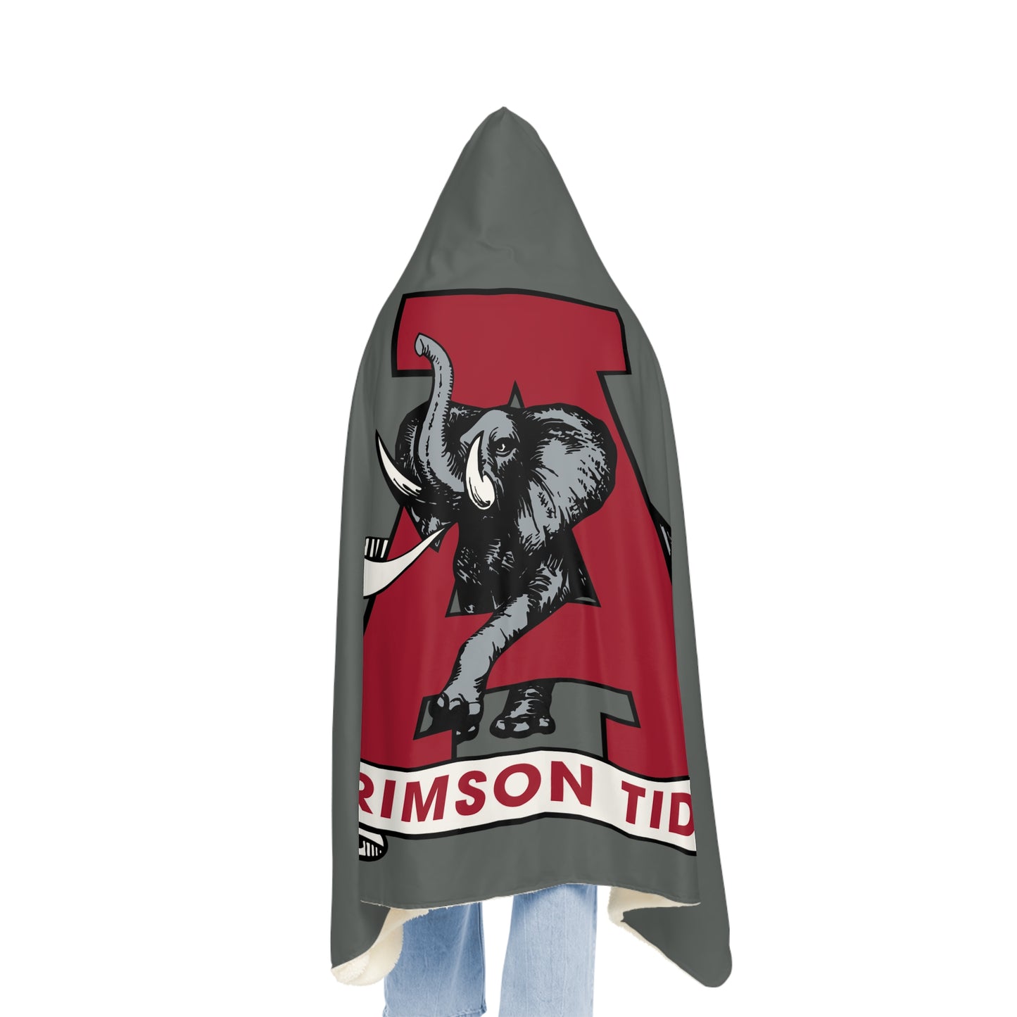 Crimson Tide Elephant Snuggle Blanket | Hooded Fleece Throw