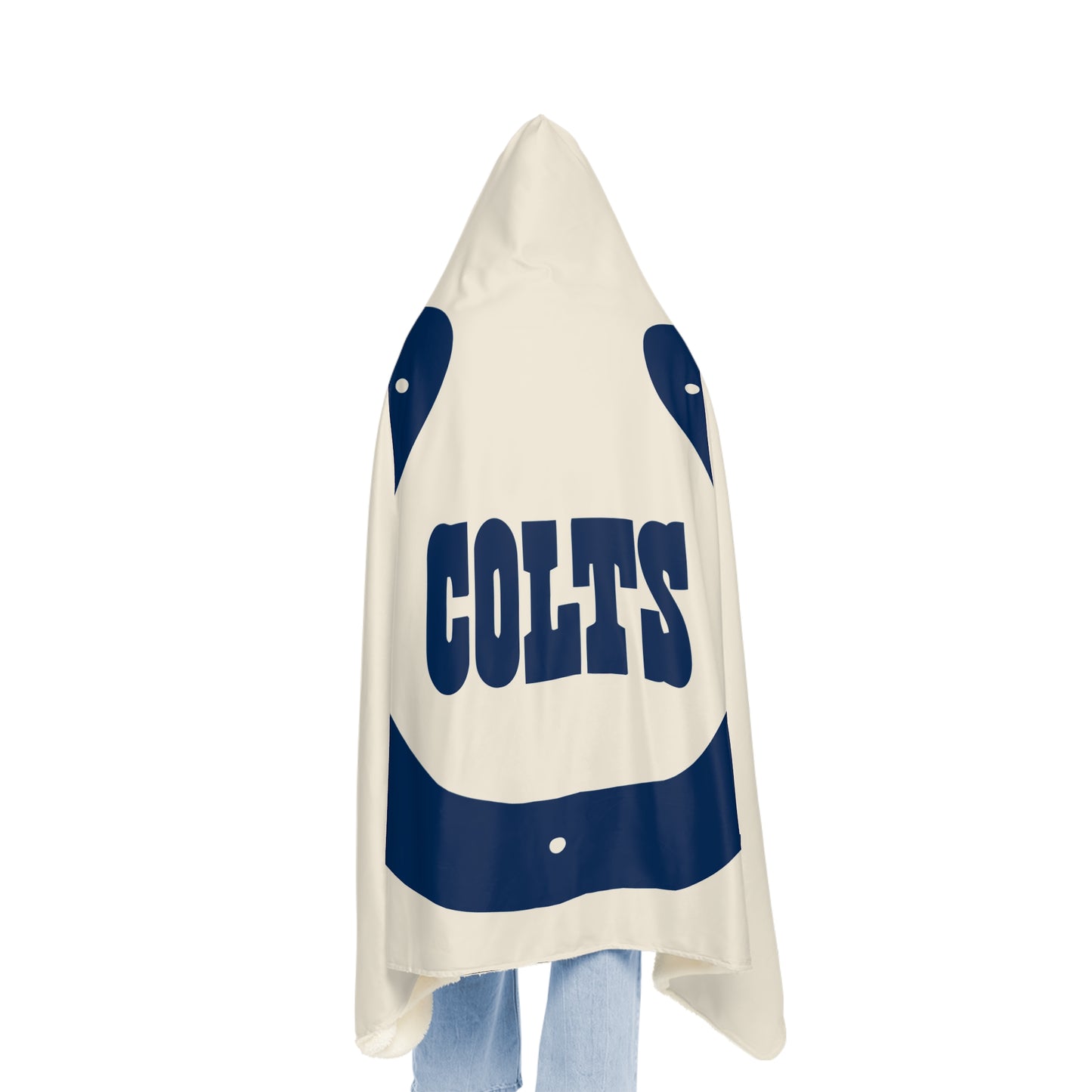 Colts Horseshoe Snuggle Blanket | Hooded Throw