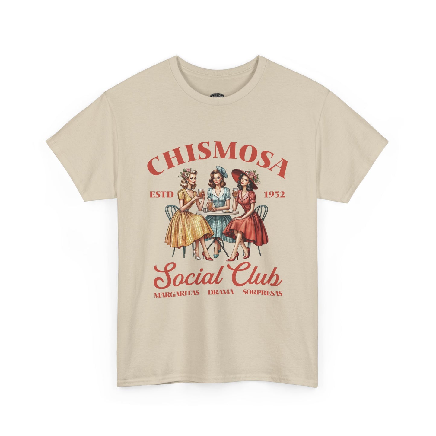 Chismosa Social Club Tee | Retro Ladies Gossip Graphic Shirt