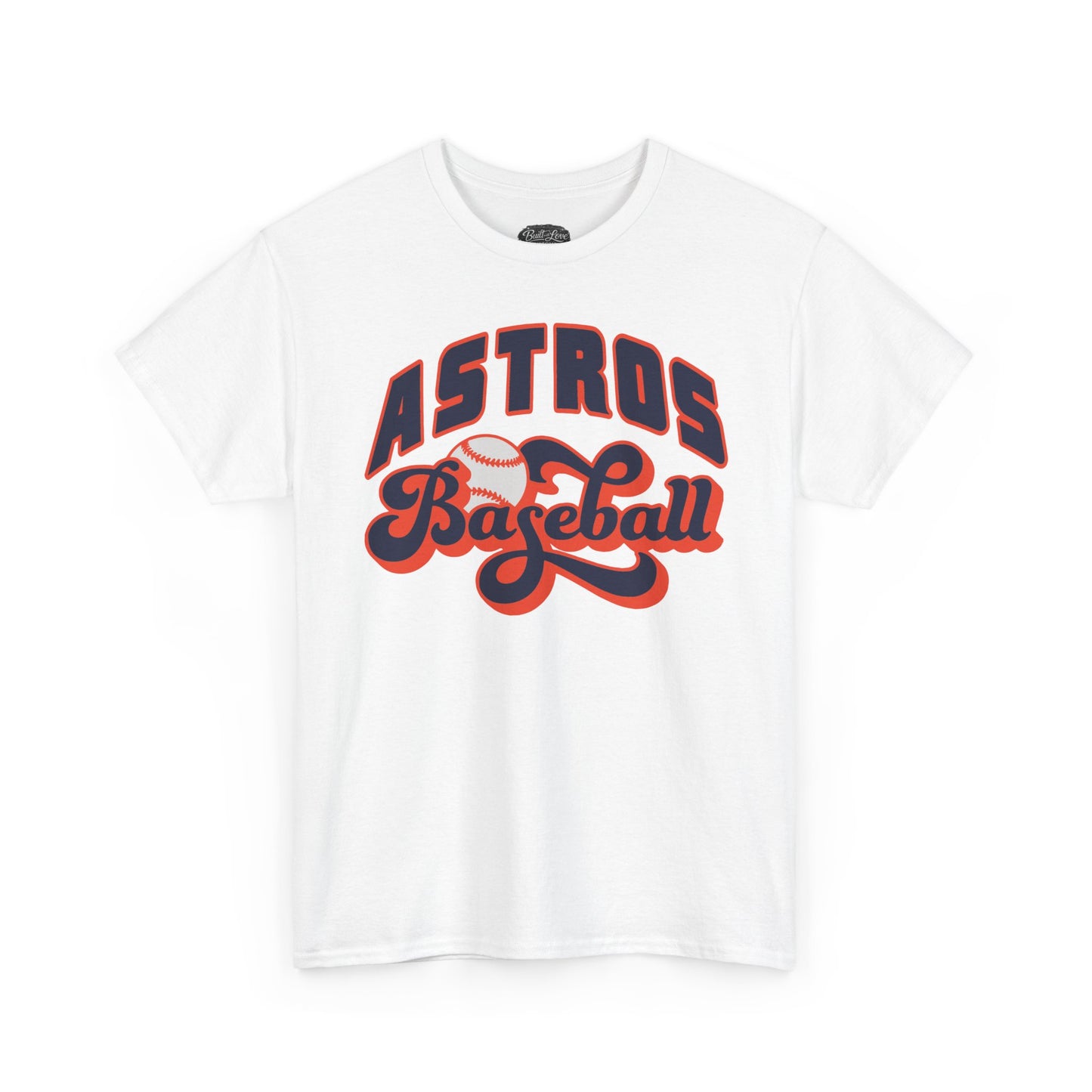 Astros Baseball Tee | Retro Script Sports Shirt