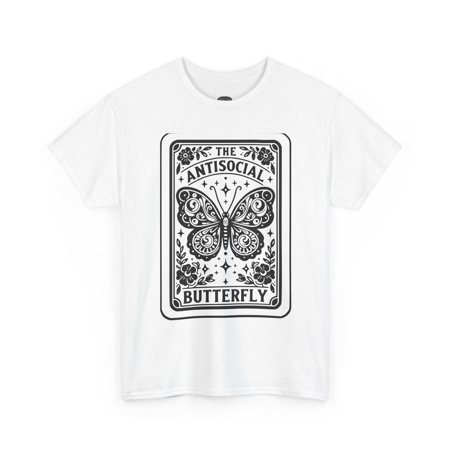 Antisocial Butterfly T-Shirt | Decorative Butterfly Illustration
