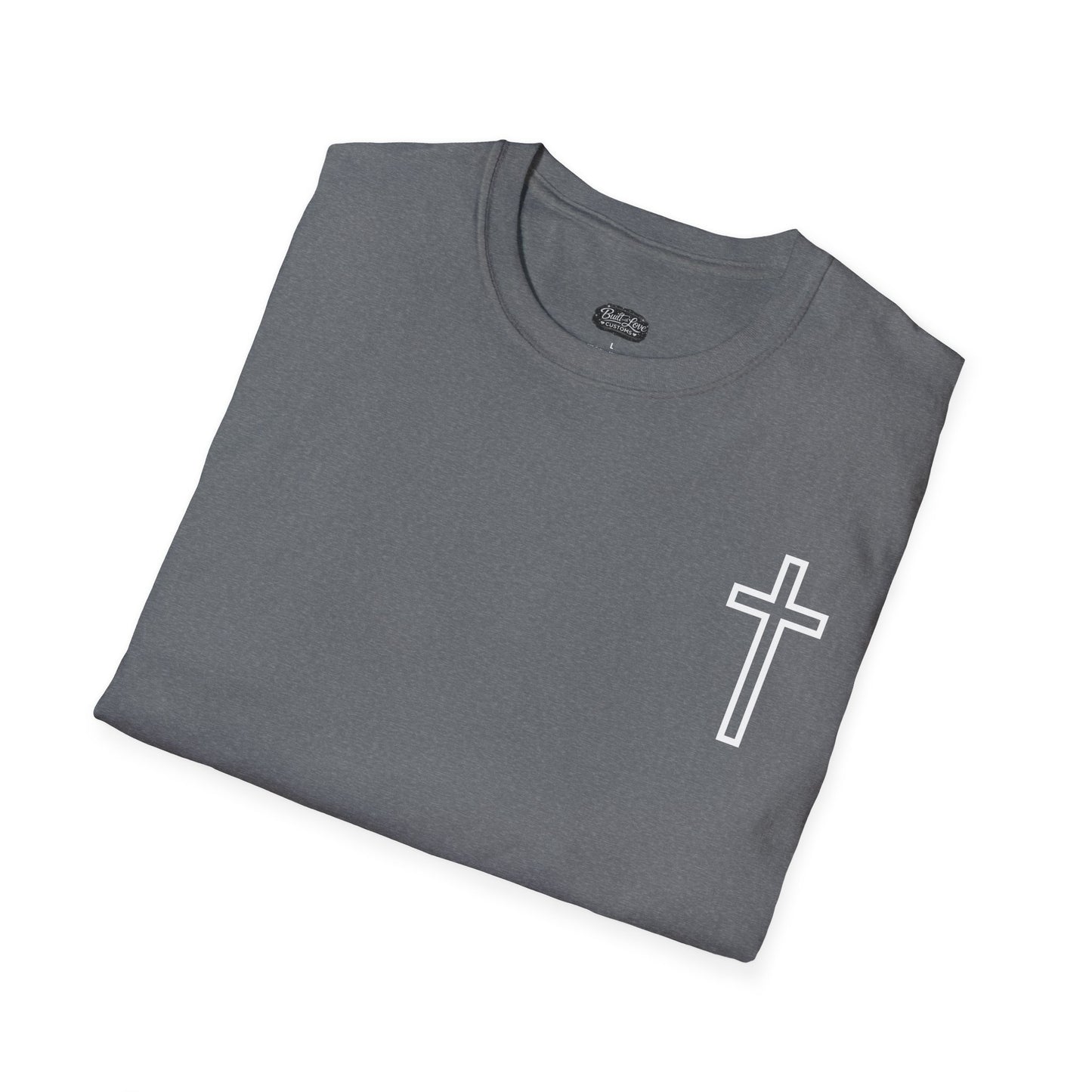 Blessed Through the Storm Christian T-Shirt — Women’s Faith Cross Tee