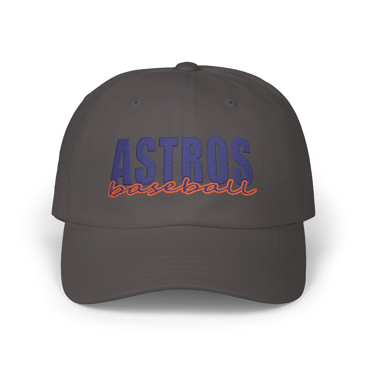 Astros baseball Dad Cap | Embroidered white baseball cap