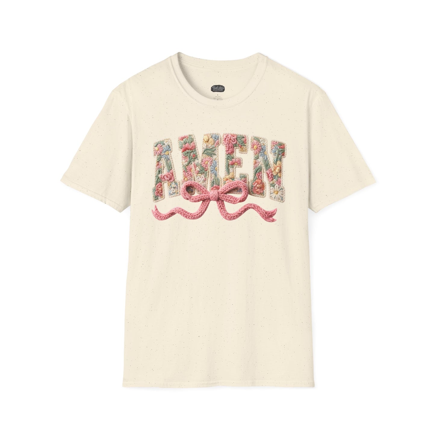Alien Floral Script T-Shirt — Pink Bow Graphic Tee