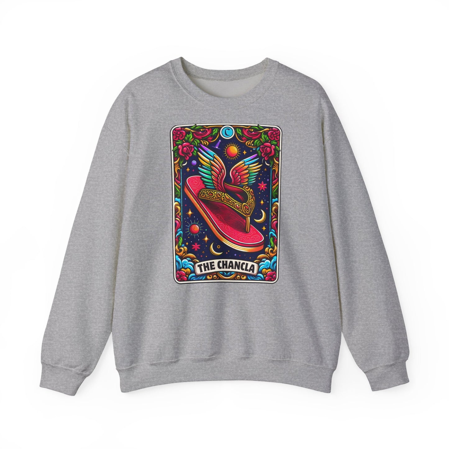 Winged Sombrero Sweatshirt | Lotería Style Mexican Card Art