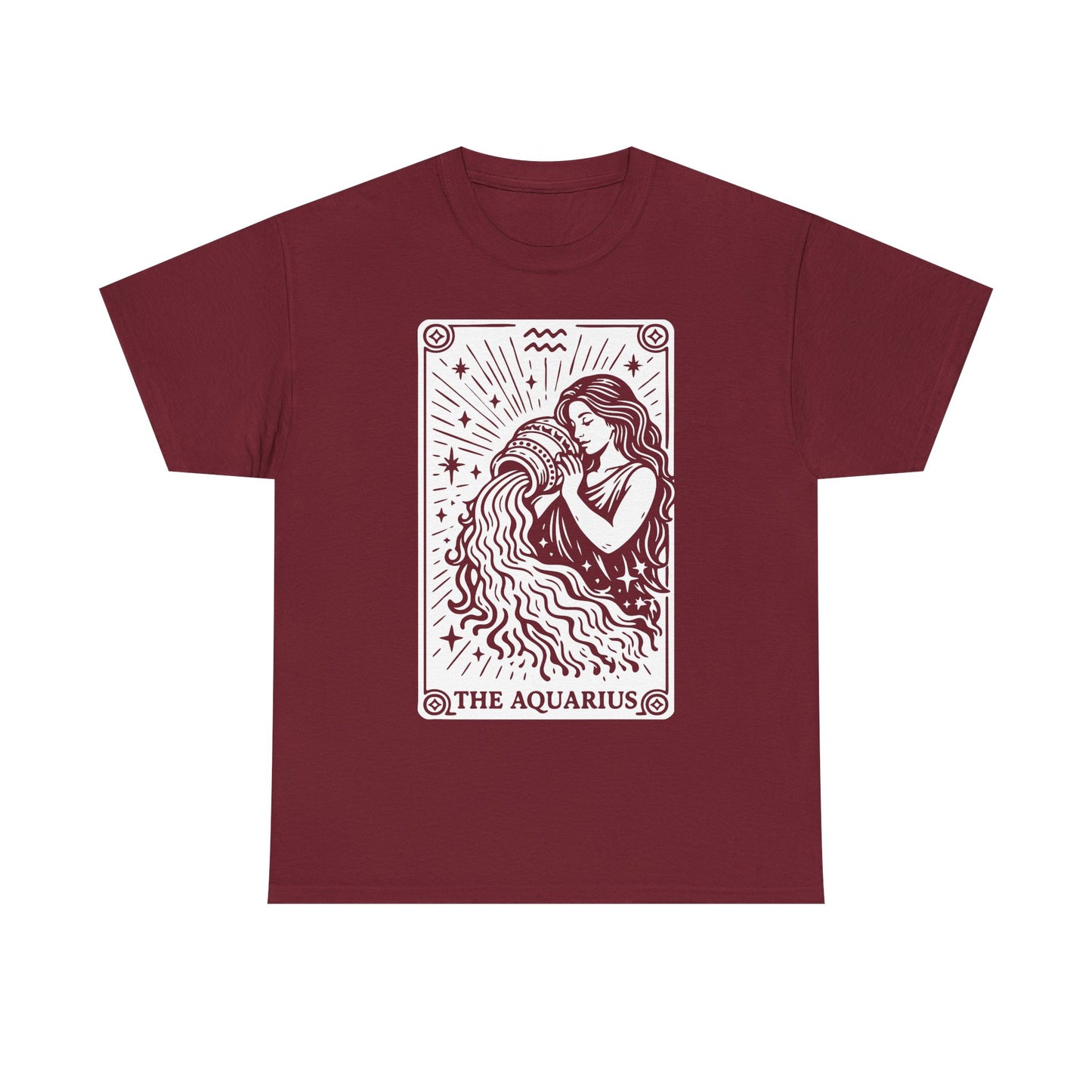 Aquarius Water Bearer tee | Zodiac astrology shirt, The Aquarius tarot design